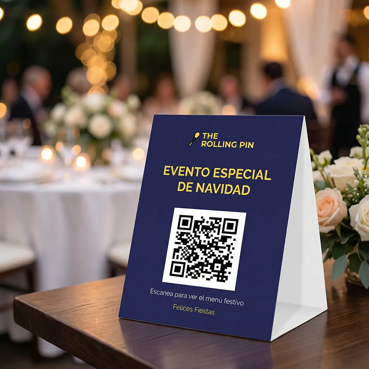 Tabletens personalizados de sobremesa para eventos, restaurantes y comunicación comercial