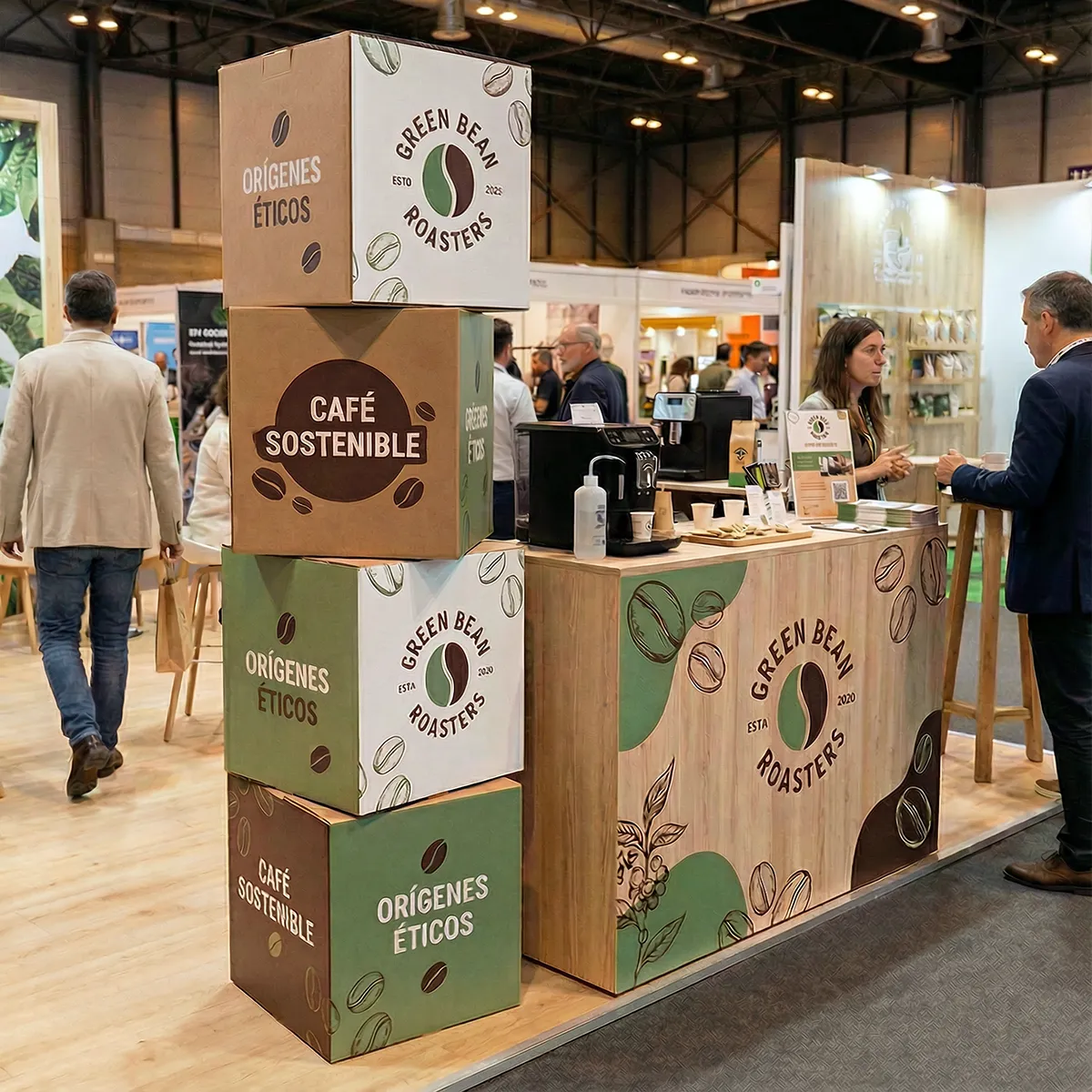 Cubos publicitarios personalizados para eventos, escaparates y campañas promocionales
