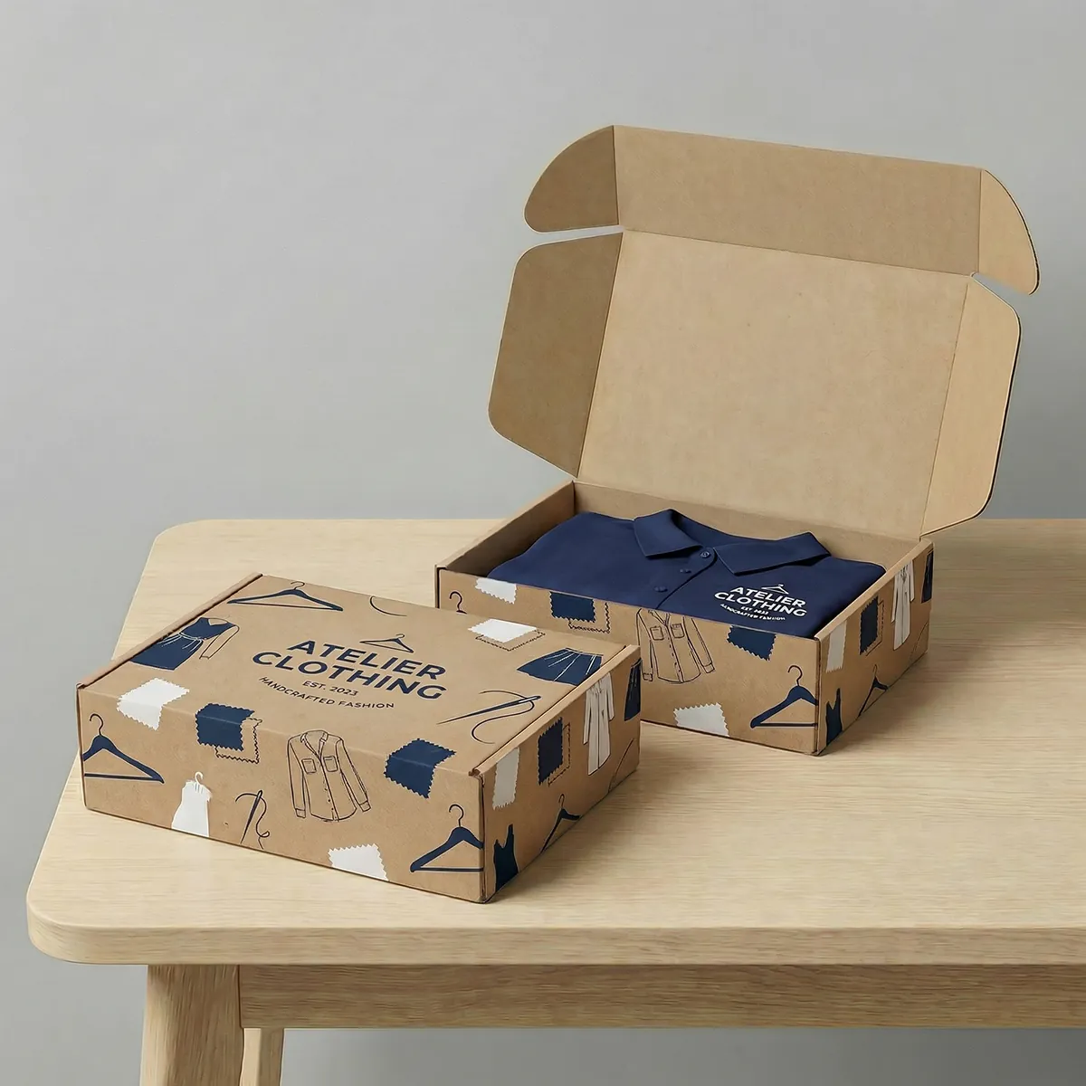 Caja de envío personalizada para ecommerce, packaging y logística de marca