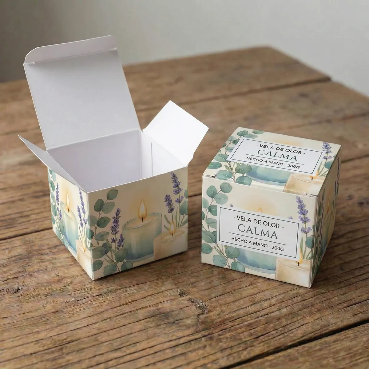 Caja estándar personalizada para packaging, producto y presentación de marca