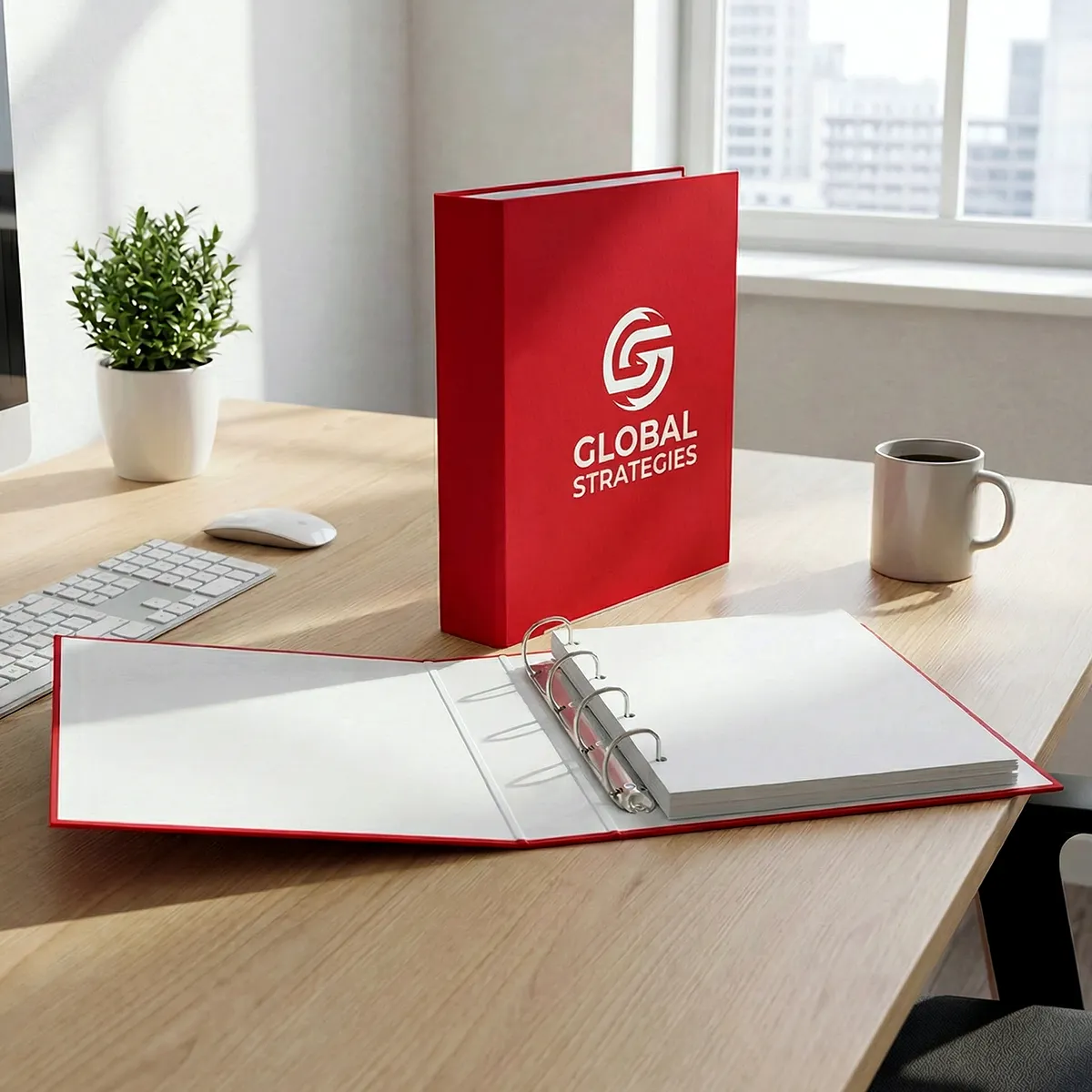 Archivadores personalizados para documentación corporativa y organización de oficina