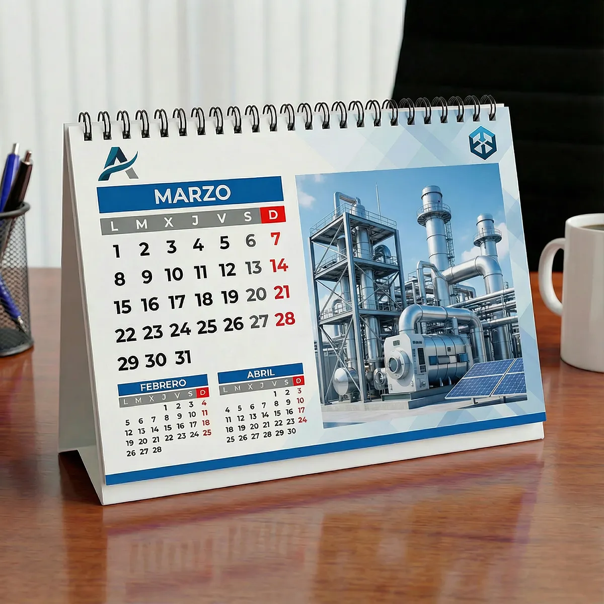Calendarios personalizados impresos para empresas, oficinas y regalos corporativos