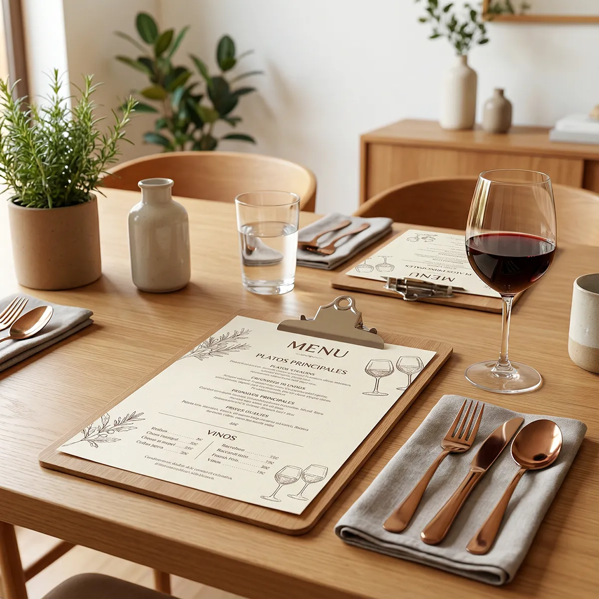 Cartas de restaurante personalizadas impresas para hostelería, bares y restaurantes