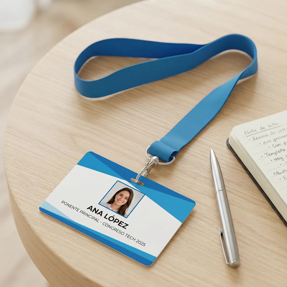 Acreditaciones personalizadas impresas para congresos, ferias y eventos corporativos