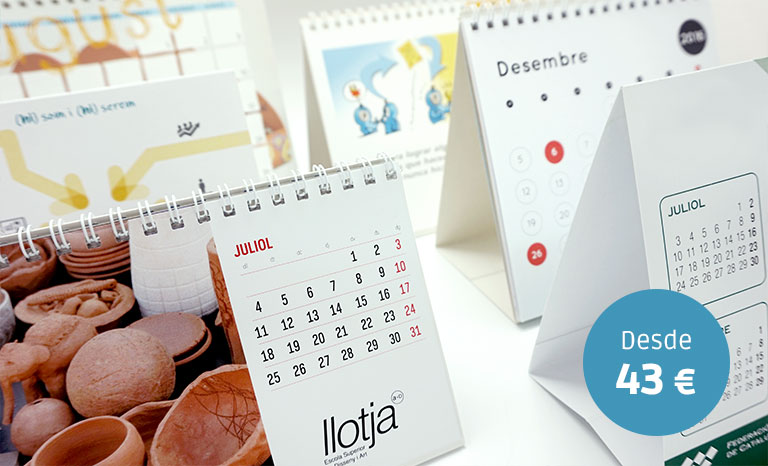 Imagen calendarios de sobremesa