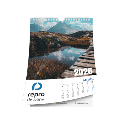 Calendario pared wire-o