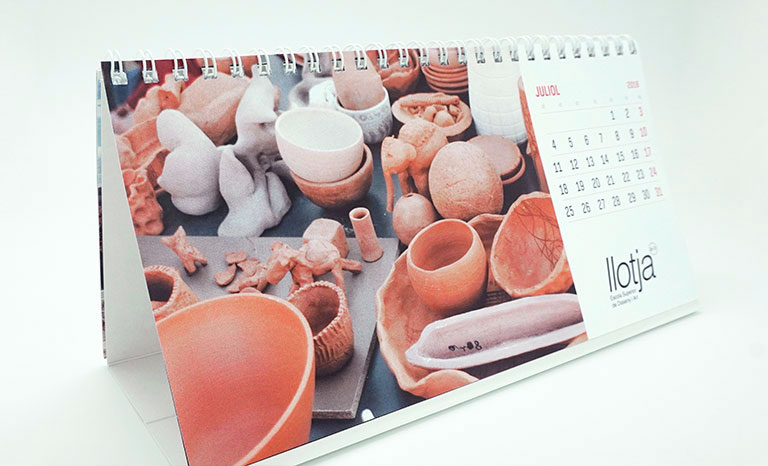 Calendario mesa espiral